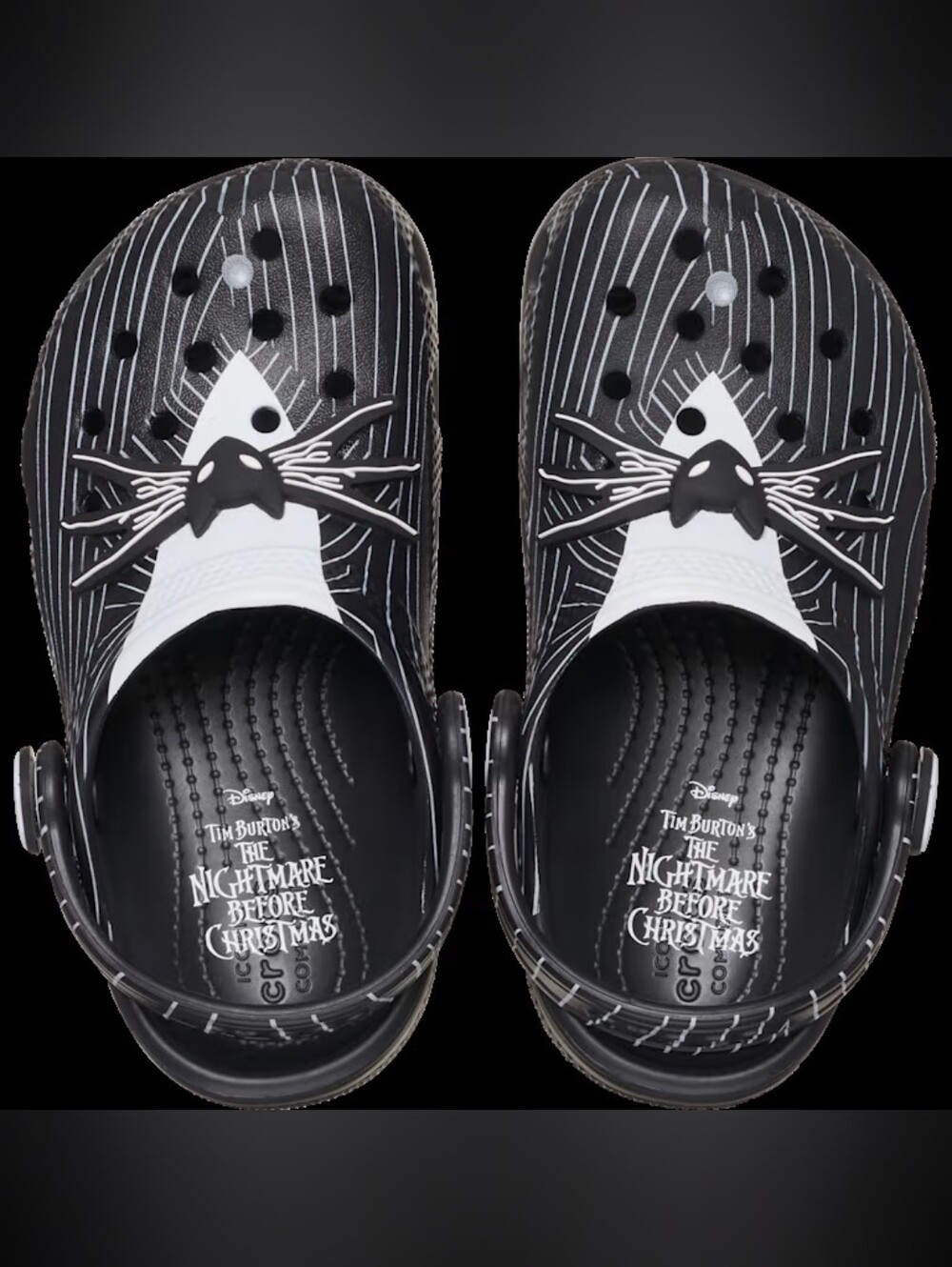 The Nightmare Before Christmas Jack Skellington Crocs